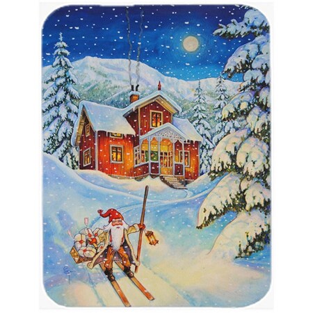 Carolines Treasures Christmas Gnome Headed Out Mouse Pad- Hot Pad or Trivet ACG0147MP